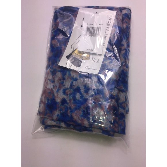 Cejon Accessories Lightweight Blue Printed Scarf - Picture 5 of 6